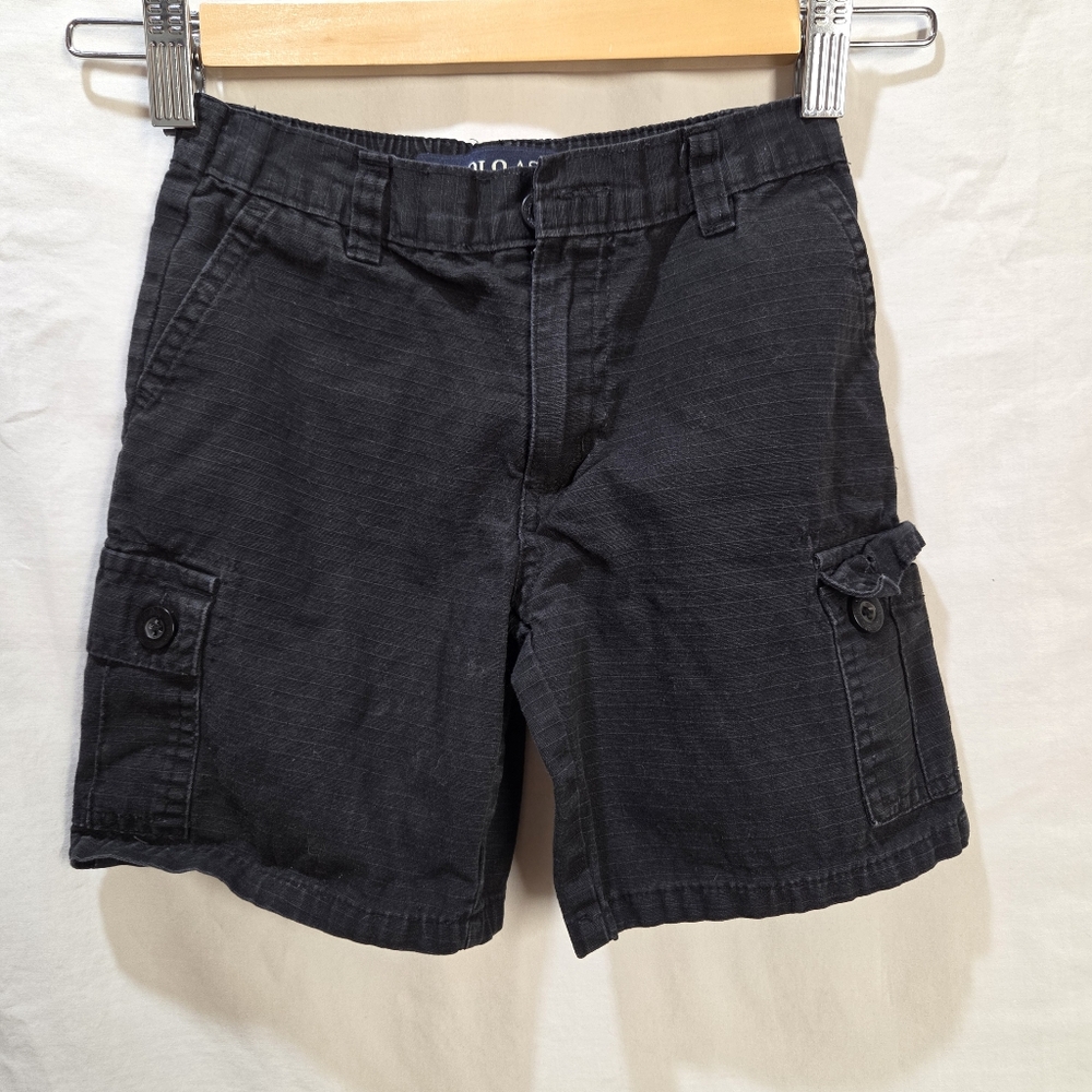 100% Cotton Kids 4t Cargo Shorts Black U.S. Polo Assn